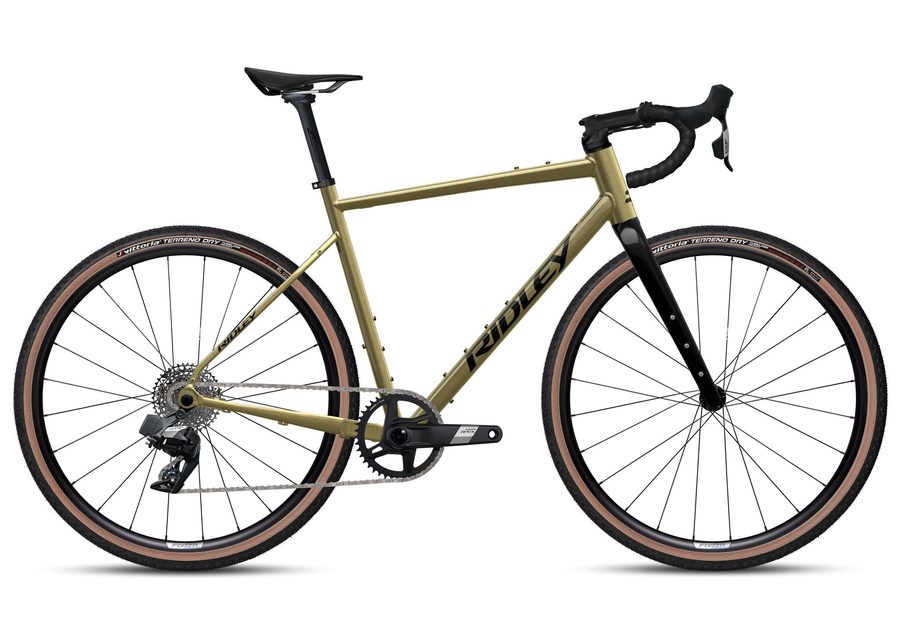 Ridley Kanzo Adventure Alu SRAM Apex XPLR AXS 1x12 &ndash; Glossy Gold/Oliv
